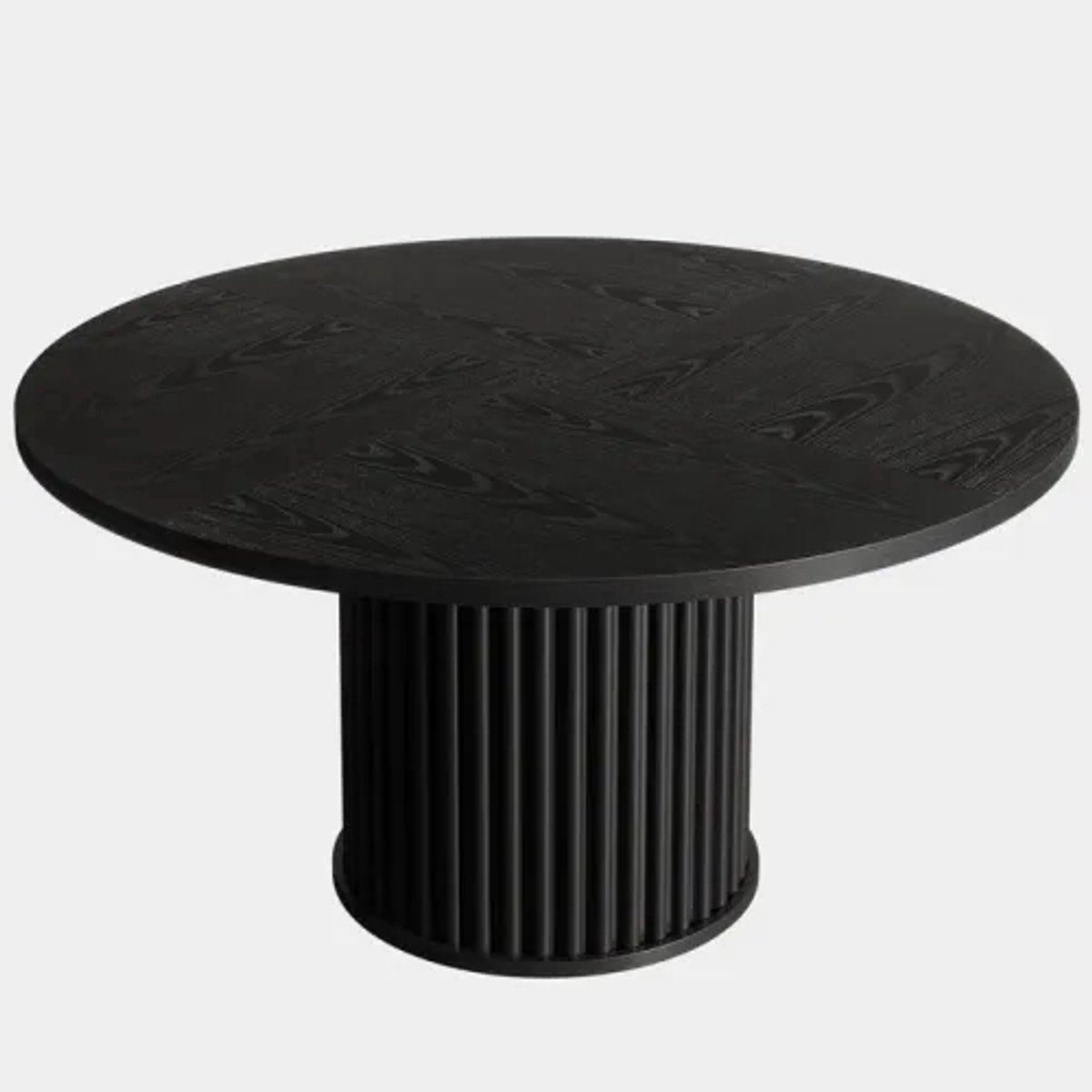 STILVORA Eettafel - Ronde Tafel Voor 6 Personen Met Middenvoet - Voor Keuken En Woonruimte - MDF En Metaal - 120 x 75 Cm - Zwart