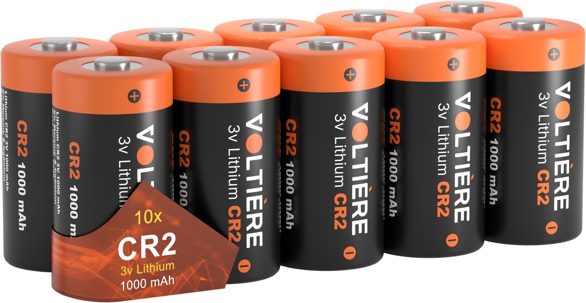Voltière Lithium CR2 batterij - CR2 3V Batterij - 10 stuks