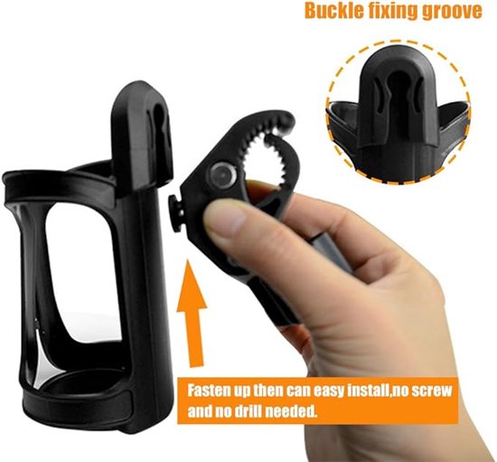 Fietsflessenhouder - Universele bidonhouder - Bidonhouder - Fietsaccessoires - lichtgewicht - waterdichte - Duurzame - voor fiets, MTB-racefiets-mountainbike bidonhouderbevestiging - zwart — afbeelding 5
