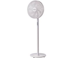 Kiwi Statiefventilator - Ventilator Staand 50W - KFAN 7627 - Wit
