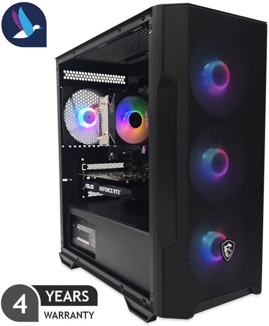 MSI Forge Starter Gaming PC - AMD Ryzen 5 5500 - NVIDIA RTX 3050 - 16 GB RAM - 512 GB SSD - WiFi