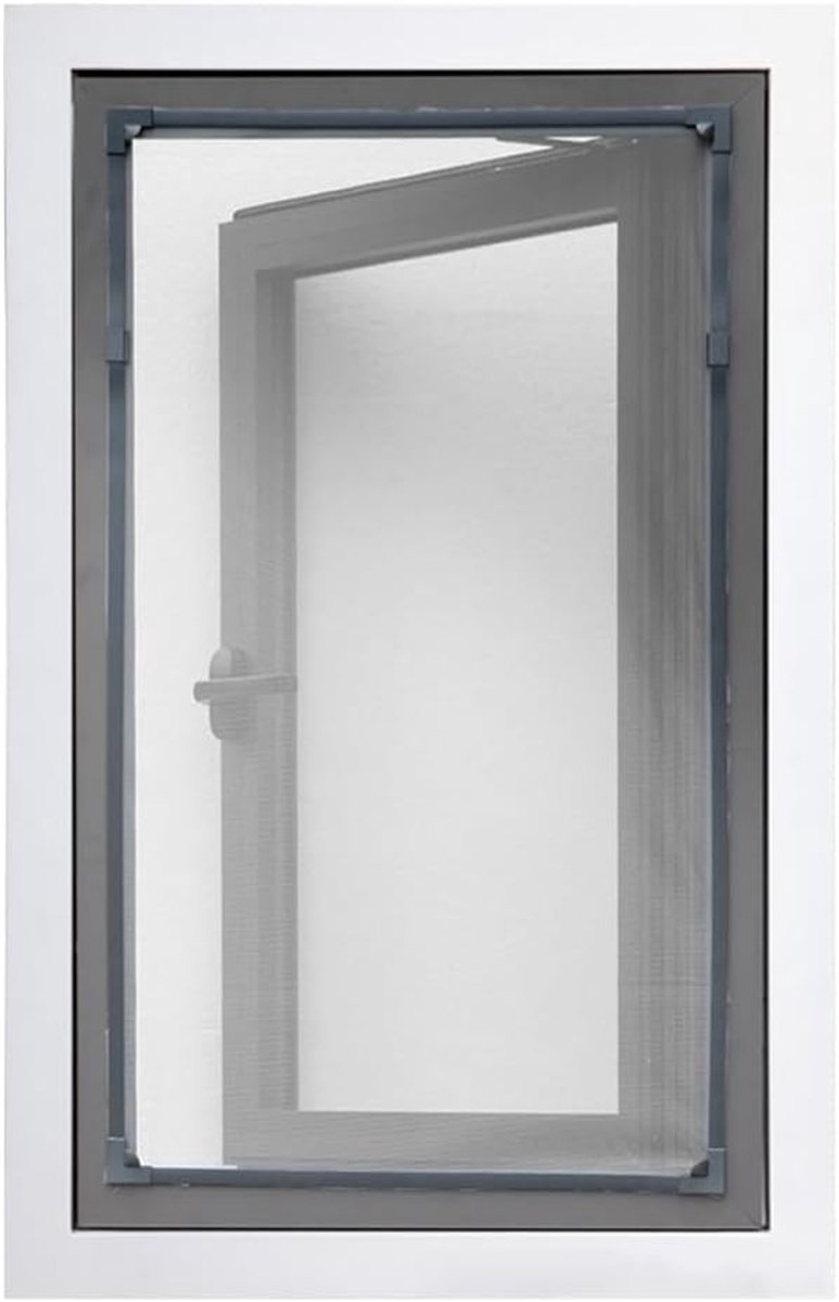 Verwijderbare Magnetische Raamhor 50 x 110 cm - Verstelbaar Polyester Net Tegen Insecten, Vliegen en Muggen