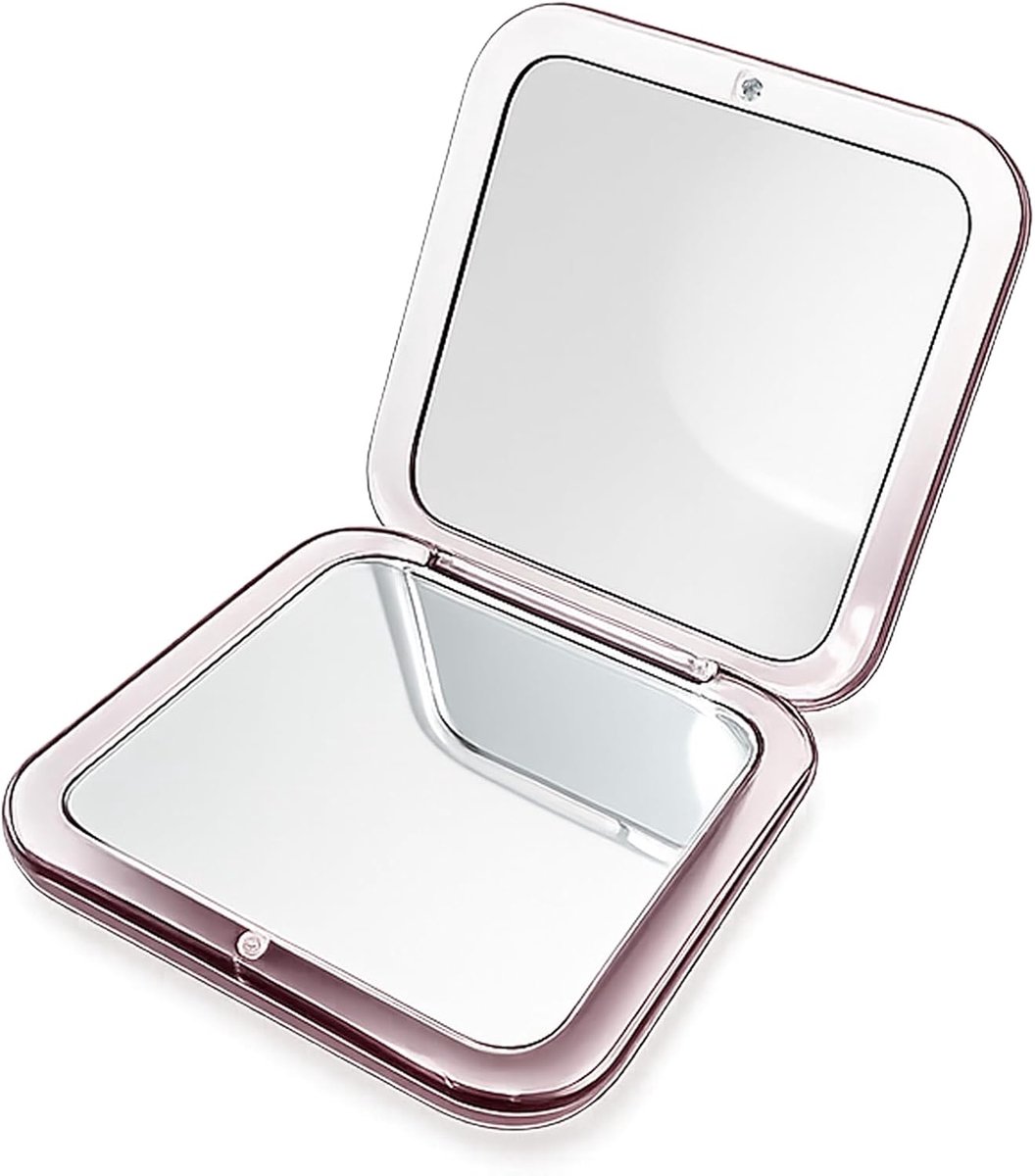 Thijox - Vergrotingsspiegel 30x Dubbelzijdig Compact Opvouwbaar Make-up Spiegel voor Reizen en Gezichtsverzorging, Ideaal voor Thuis en onderweg