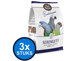 3x Deli Nature - Birdelicious papegaaien serengeti 2kg - Vogelvoer - 2 kg