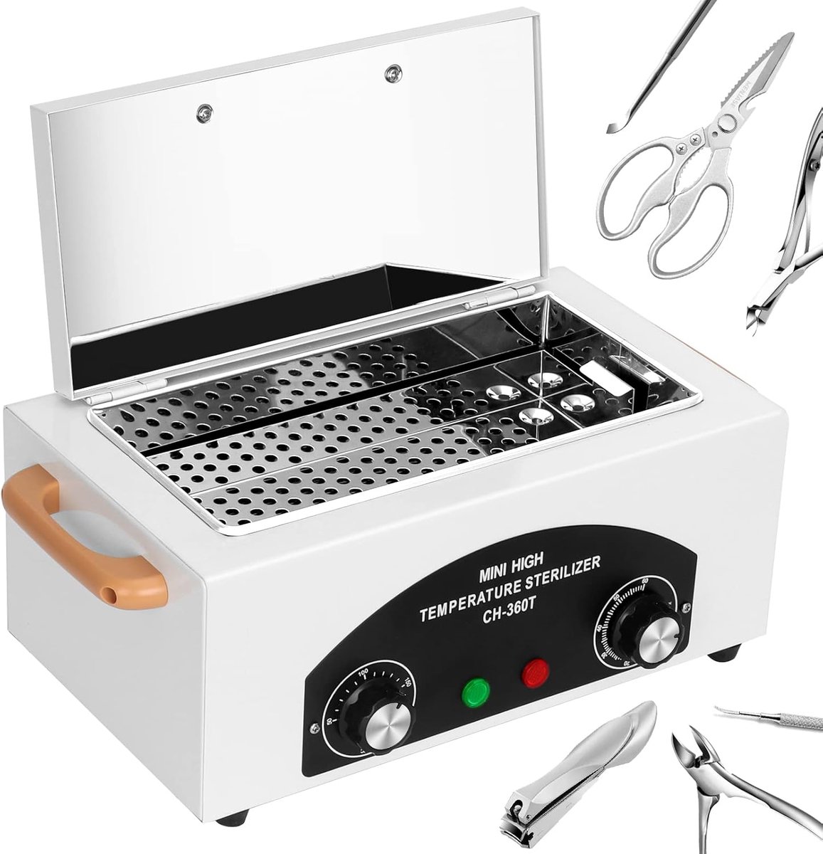 SnelShoppen - Hot Air Sterilizer 300W - Droog Warmte Sterilisator voor Nagel- en Cosmetica Gereedschap - 220°C Hoge Temperatuur - Compacte Sterilisato