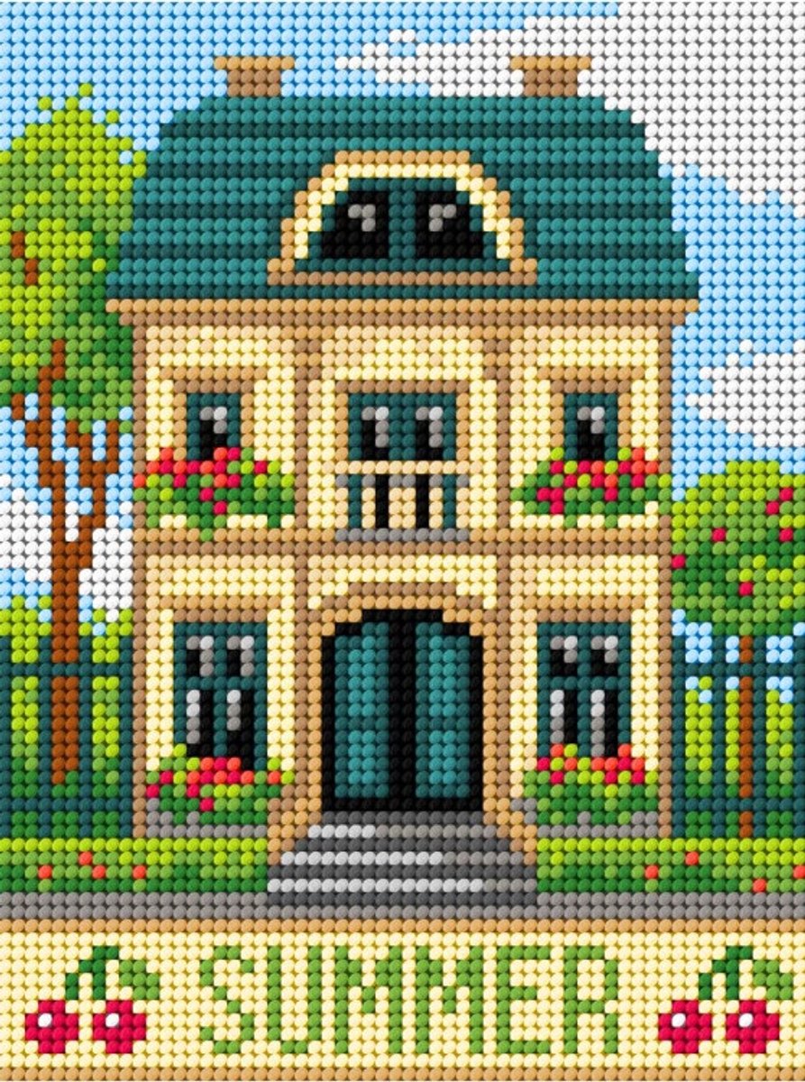 Voorbedrukt stramien - 3626 - Four Seasons - Summer - Vier Seizoenen - Zomer 15x20 cm (STRAMIEN ZONDER GARENS)