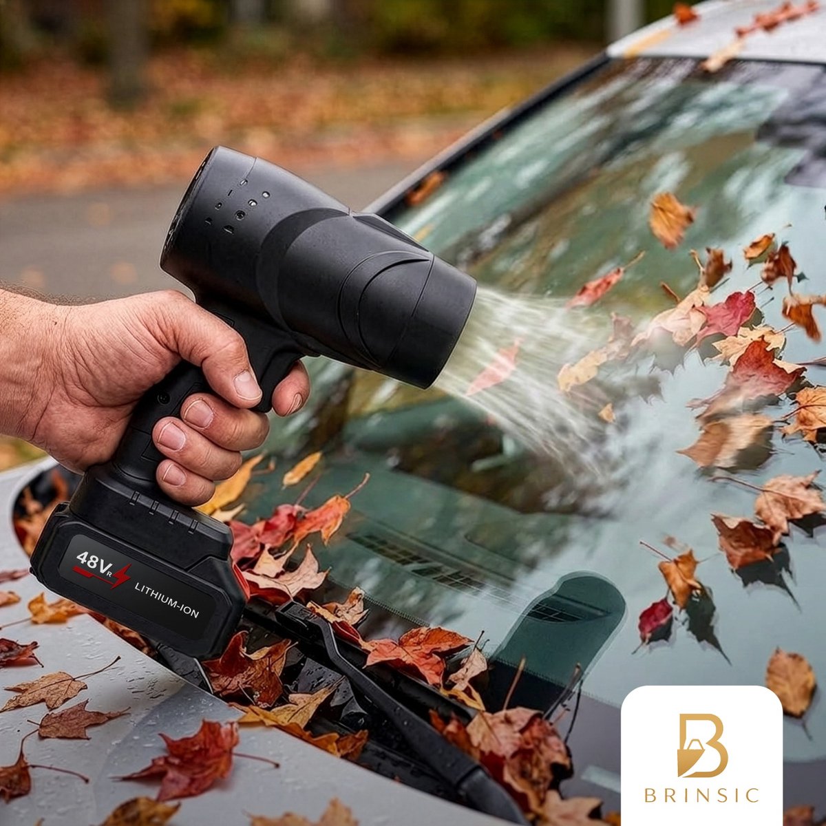 BRINSIC® Draadloze Handblazer met 2 Accu's 3000mAH P.ST– +Oplader- Elektrische Luchtblazer 32000 RPM – Accu Bladblazer Compact – Air Duster voor Auto Drogen en Autowassen – Krachtige Blazer voor Sneeuw, Stof en Bladeren – Draagbare Turbo Blower – foto 7