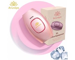 Aruvaya Luxe IPL Laser Ontharingsapparaat - Ontharingsapparaat - 999.999 Flitsen - 5 Standen - IPL Ontharing Apparaat - Pijnloos - Voor Permanente Ontharing - Epileerapparaat - Dames & Heren - Inclusief Beschermbril & Scheermes