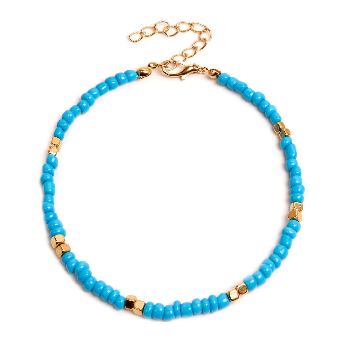 Jomide Enkelbandje Kralen - Blauw
