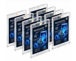 Deckmasters® Magnetische Kaarthouders 35PT – Magnetic Cardholder – Toploader - 8 Stuks - Ultra Dun 4,5 mm - 99% UV-Bescherming - Geschikt voor Sportkaarten, MTG, Pokemon, One piece, etc - Individueel verpakt in hersluitbare soft sleeve