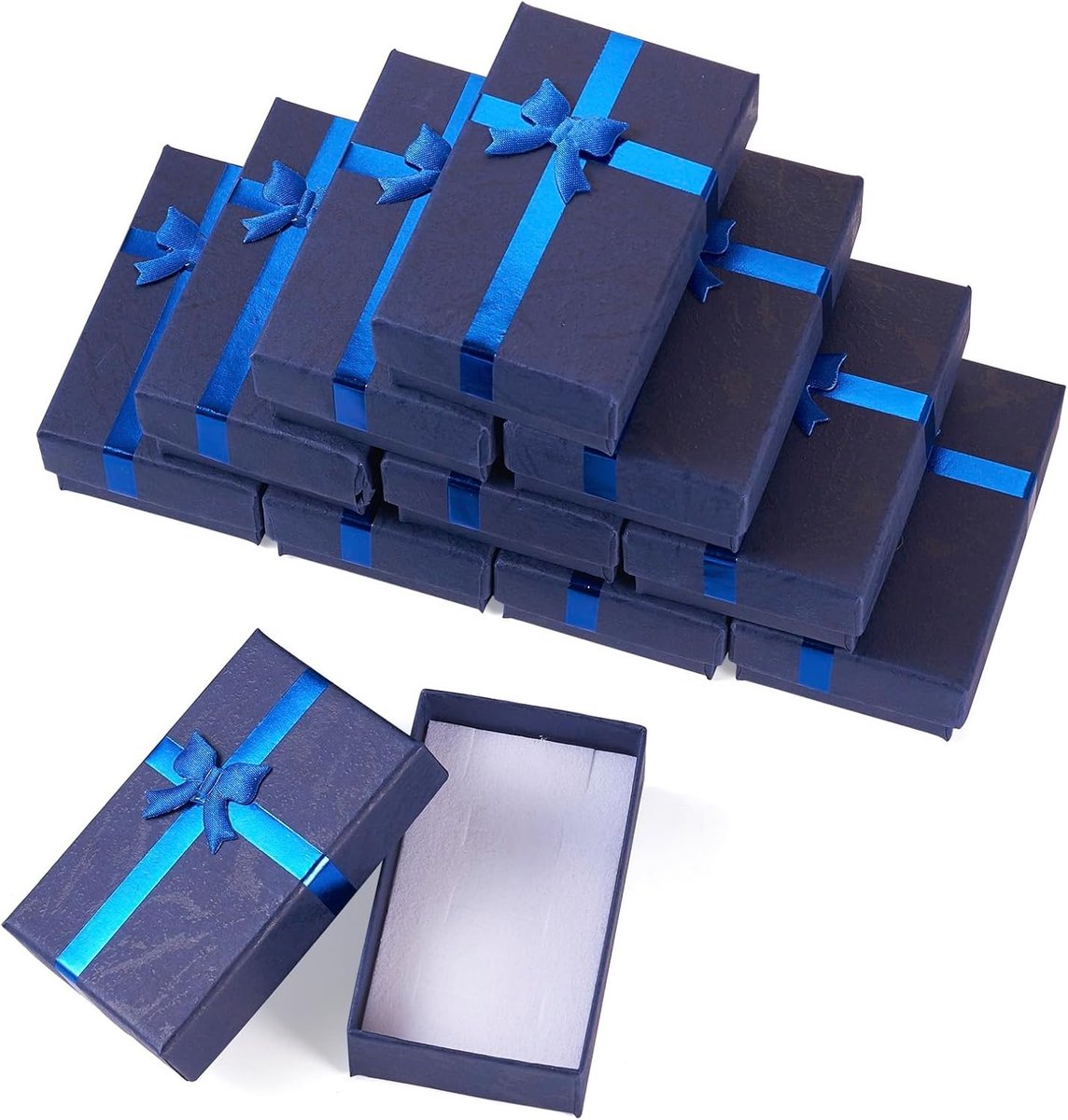 12-delige Sieraden Organizer - Opbergdoos voor Kettingen, Armbanden, Oorbellen en Ringen - Cardboard Papieren Verpakking 8.5x5.3x3cm