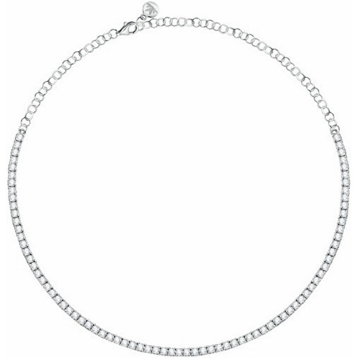 MORELLATO TESORI SAIW257 ZILVEREN KETTING MET ZIRKONIA'S 1 STUK