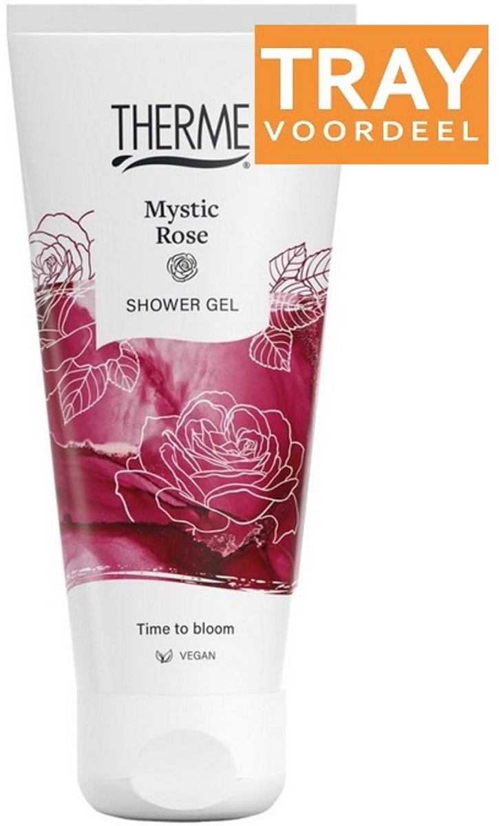 THERME MYSTIC ROSE SHOWER GEL DOUCHEGEL 12 X 75 ML