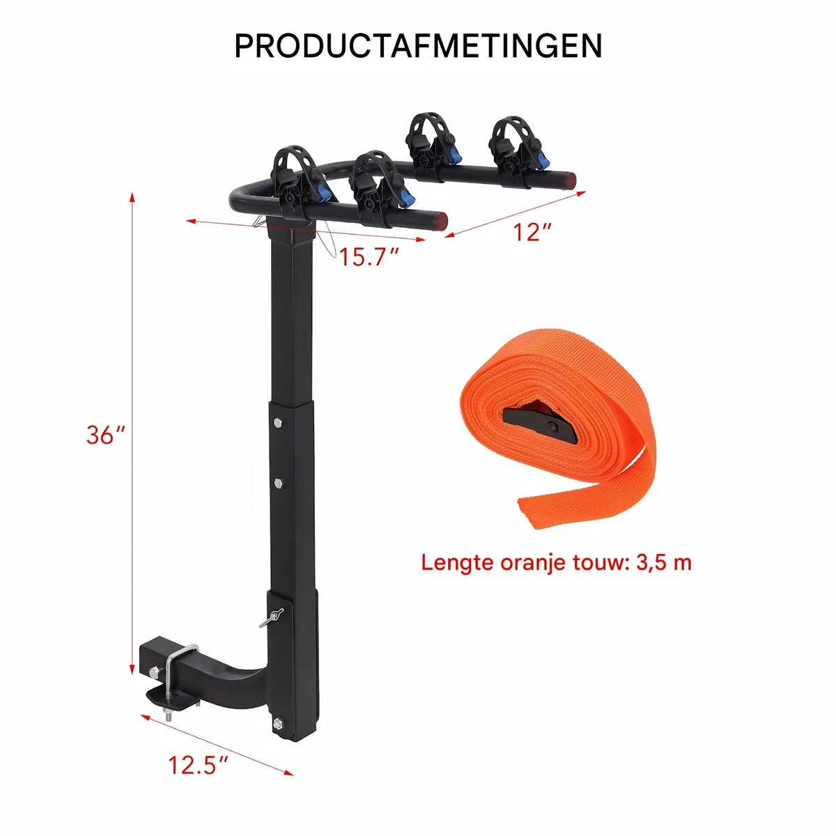 Happiq Fietsendrager Trekhaak thumbnail 2