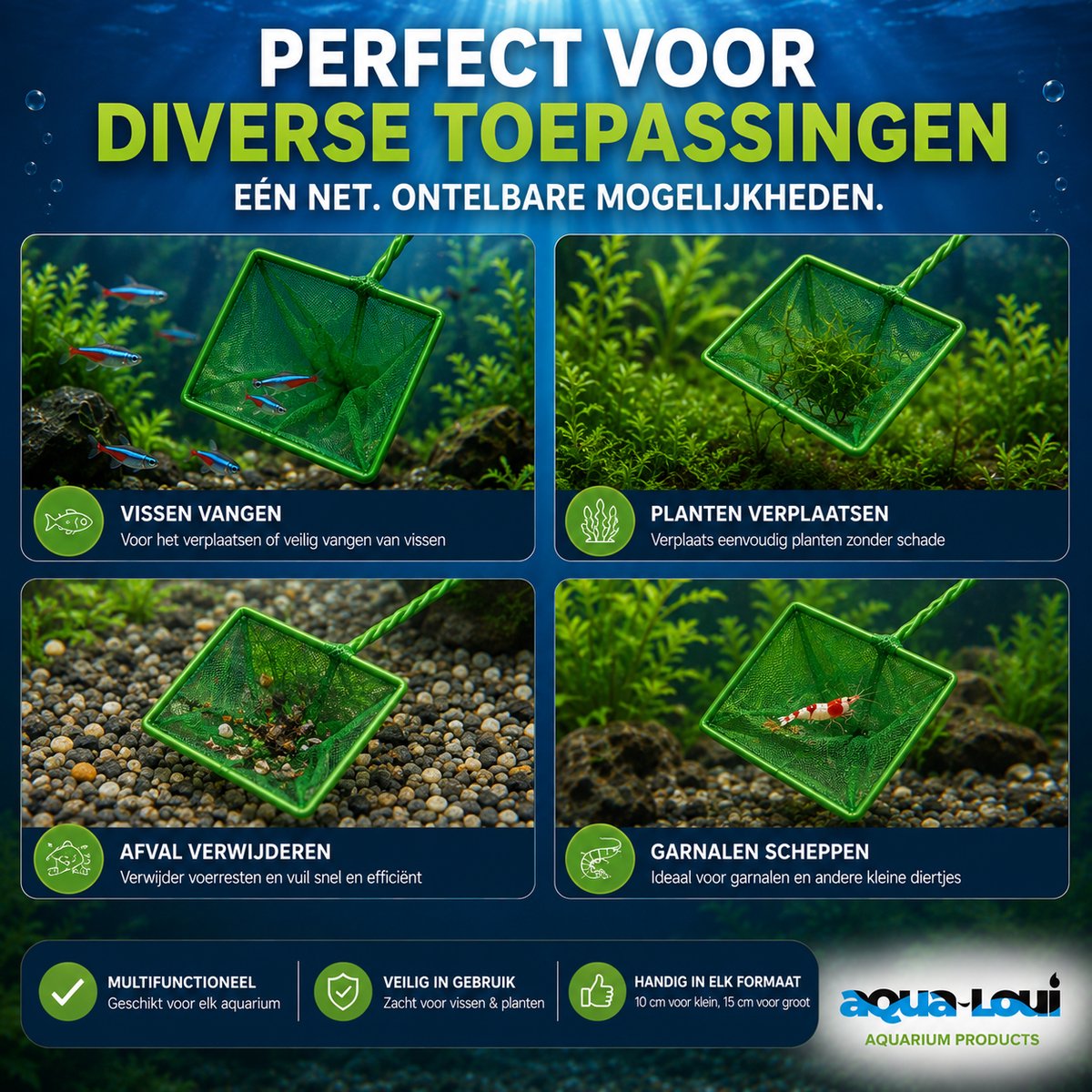Aqua Aqua Loui Aquarium Schepnet Set - afbeelding 4