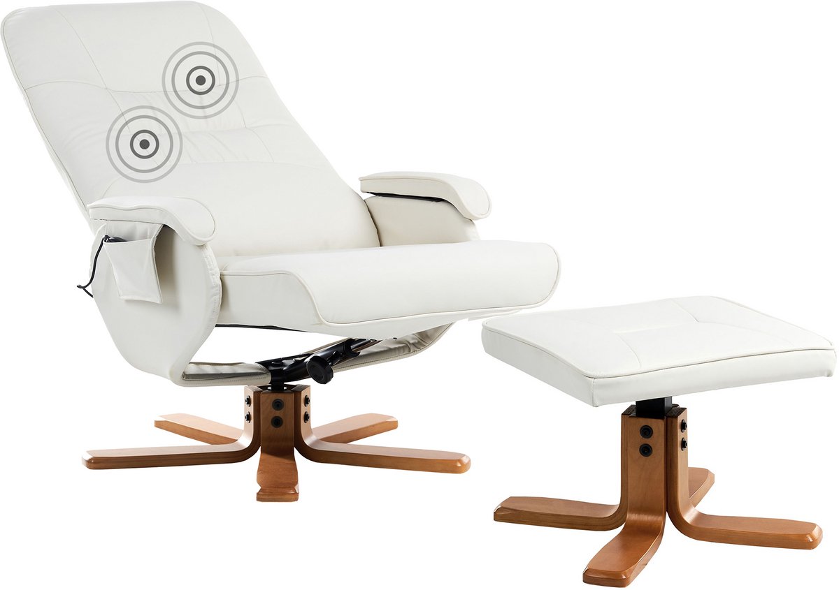 BELIANI RELAXPRO Fauteuil Bruin Kunstleer met - BELIANI - €239,99