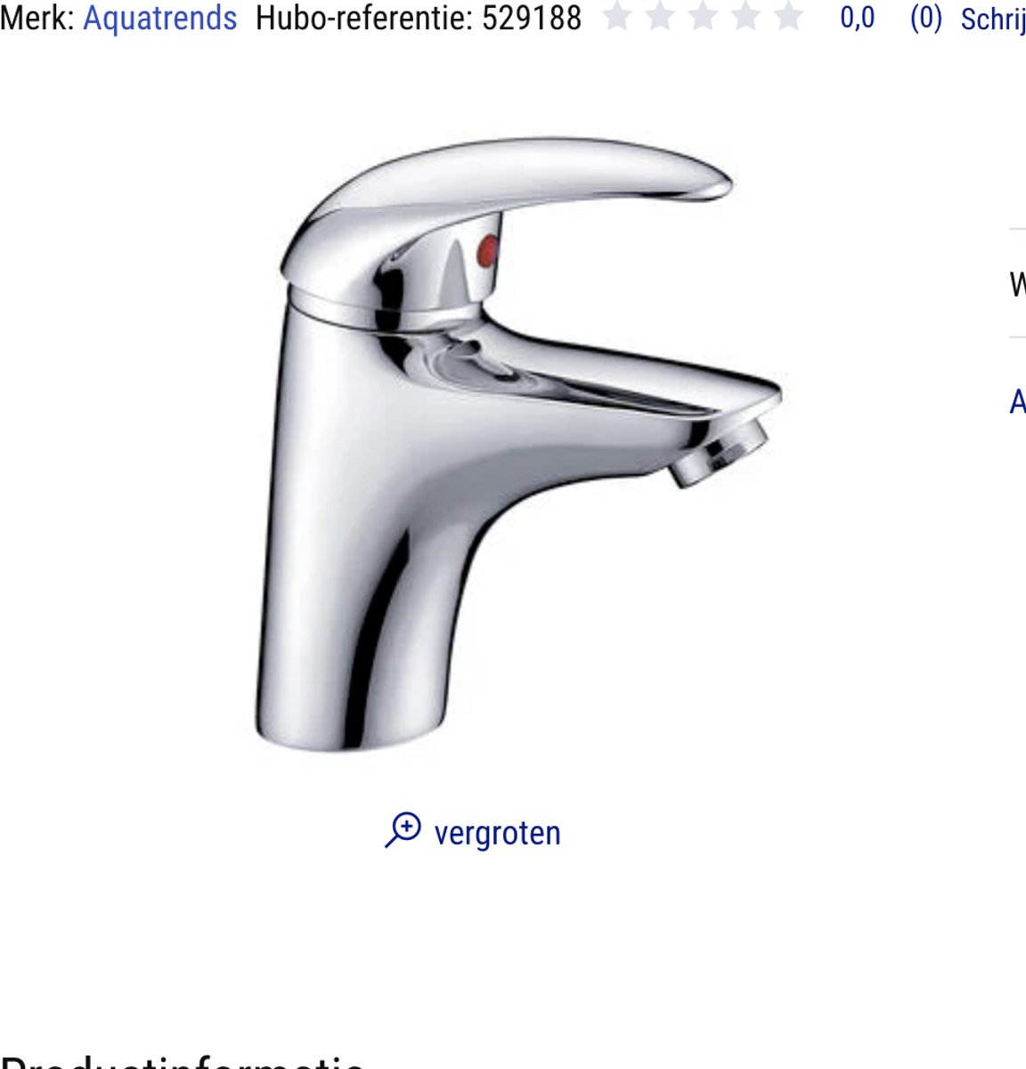 Aquatrends Novara wastafelmengkraan