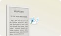 Close-up van een BOOX e-reader-scherm met tekst 'CHAPTER IV TO THE HIGH MOUNTAINS'.