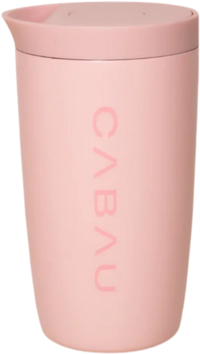 Cabau - Bloom Cup - Thermobeker - 360 ml - Soft Pink - Dubbelwandig RVS
