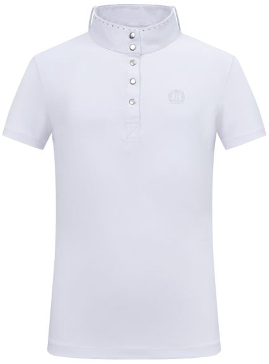 Imperial Riding - Kids Competition shirt IRHBasic Glam - Wit - Maat 128