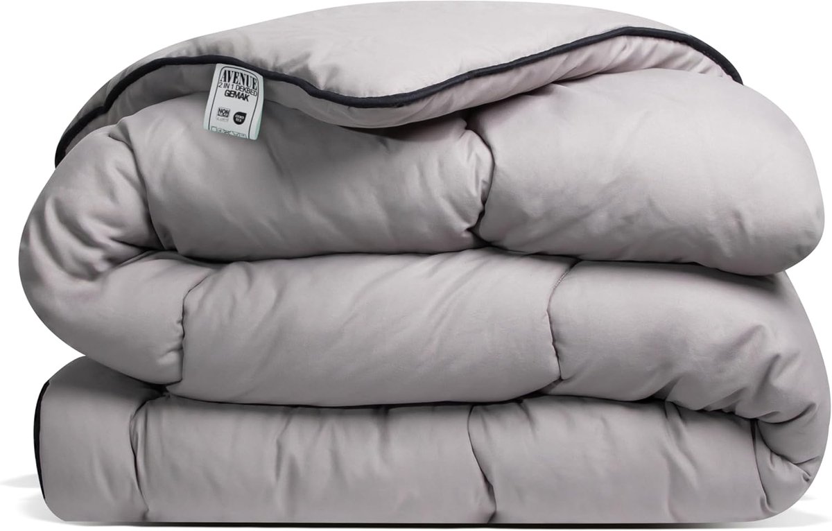 SnelShoppen - Luxe Hoesloos Dekbed 140x200 cm - Anti-allergisch, Wasbaar op 60°C, Wolkenzacht en Soepel, Taupe/Grijs, Perfect voor All Year Comfort