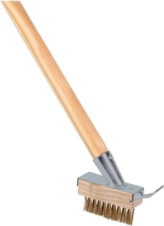 Thijox - Onkruidborstel met Schraper + Extra Voegenborstel en Schraper - 3-delige set voor Effectieve Tuinonderhoud - 160cm Steel - Ideaal voor Tuin, van Thijox — afbeelding 4