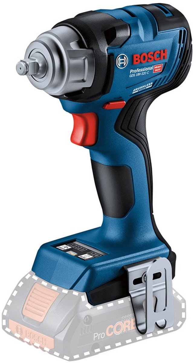 Bosch Professional PRO GDS 18V-320 C Accu slagmoersleutel 320Nm 3/8 - 06019L5100