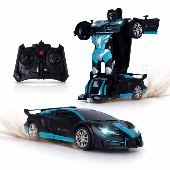 Silvergear RC auto robot 2-in-1 – 360° driften – transformeren – oplaadbaar