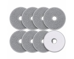 Dweilpads - Geschikt voor dreame X10 / S10 Plus / L10S Ultra - Mop Pad - 13.5*13.5cm - 8 stuks - Grijs