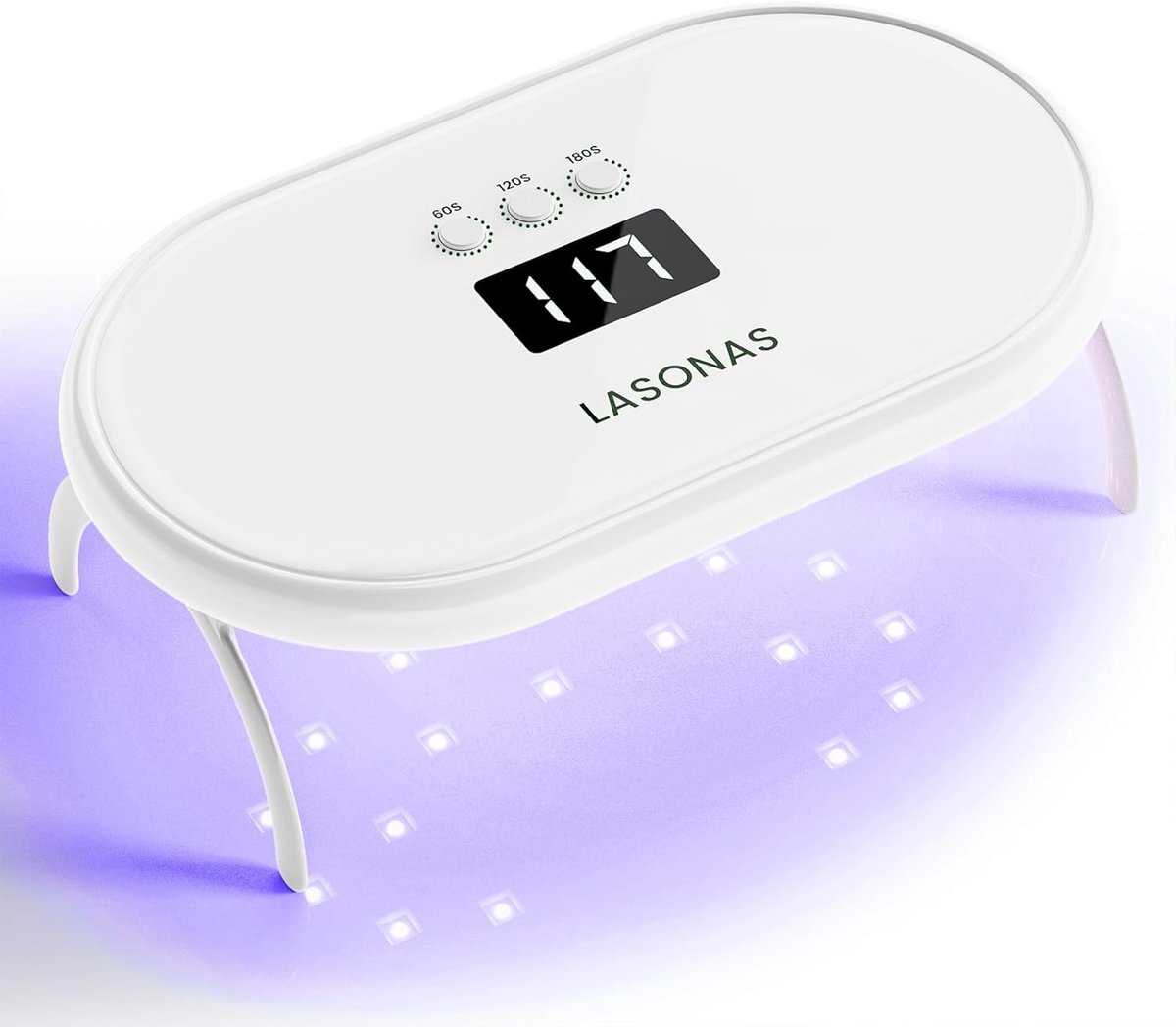 Thijox - UV-LED Nagellamp 24W voor Gellak, Mini Draagbare Uithardingslamp met 3 Timerinstellingen, Sneldrogend voor Nagelverzorging Thuis, Perfect voo