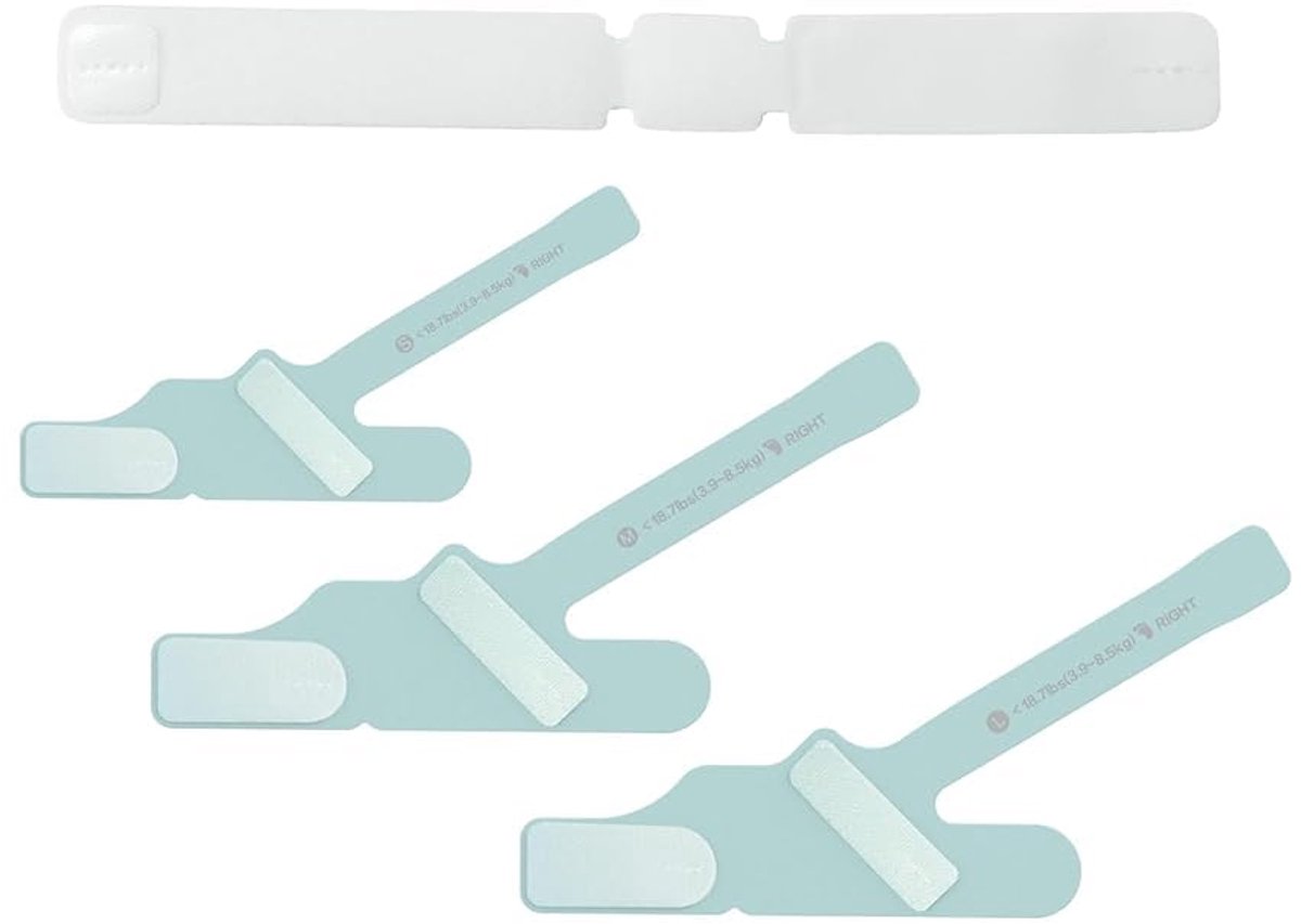SnelShoppen - 3 x SML voetbanden en 1 enkelband voor BabyO2 - Comfortabele en duurzame straps voor training, sport en revalidatie - Ideaal voor kinder