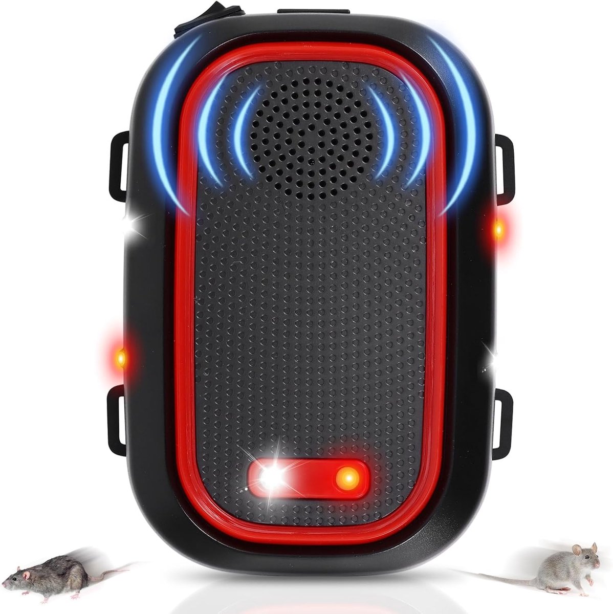 SnelShoppen - Ultrasonic Car Repeller met Geluid en Anti-habituation Effect, Drie Vermogenstanden, Mobiele Marderbescherming voor Auto, Huis, Zolder,