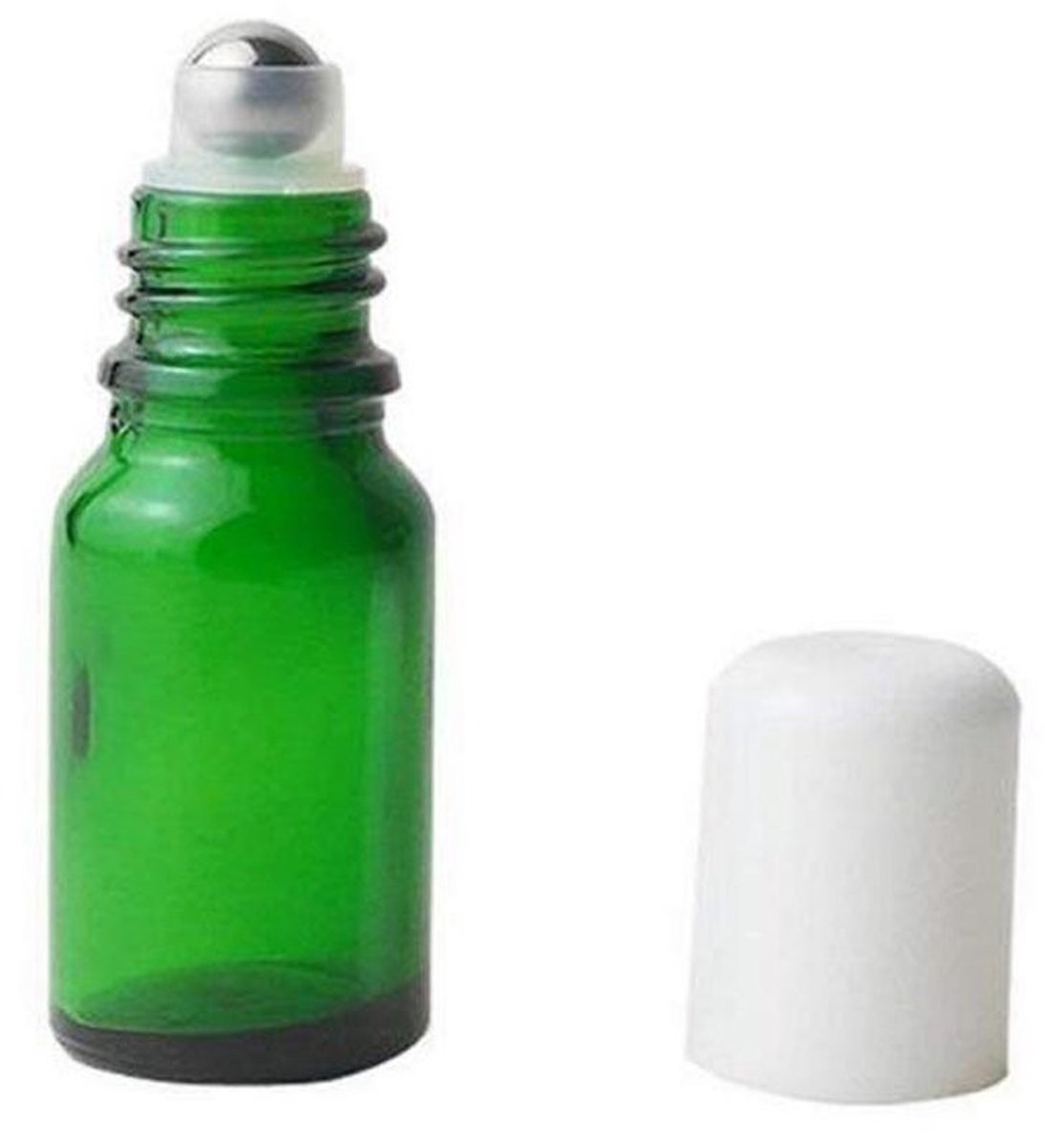 Dailygoods- Essentiële Olie Roll-On 20ml - 3 Stuks - Groen Glas - Roestvrij Staal Rollerbal - Perfect voor Parfum - Herbruikbaar en Recyclebaar - Roll-on Flessen
