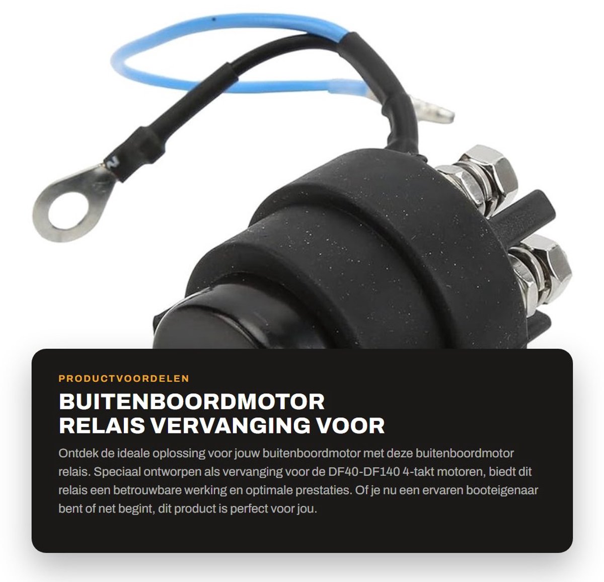 Dailygoods- Buitenboordmotor Vervangingsrelais - Compatibel met DF40-DF140 - 4-takt/2-takt - Stevig en duurzaam - OEM-nummers 38410-94550/94551/94552 - Ideaal voor buitenboordmotoren - Motorrelais