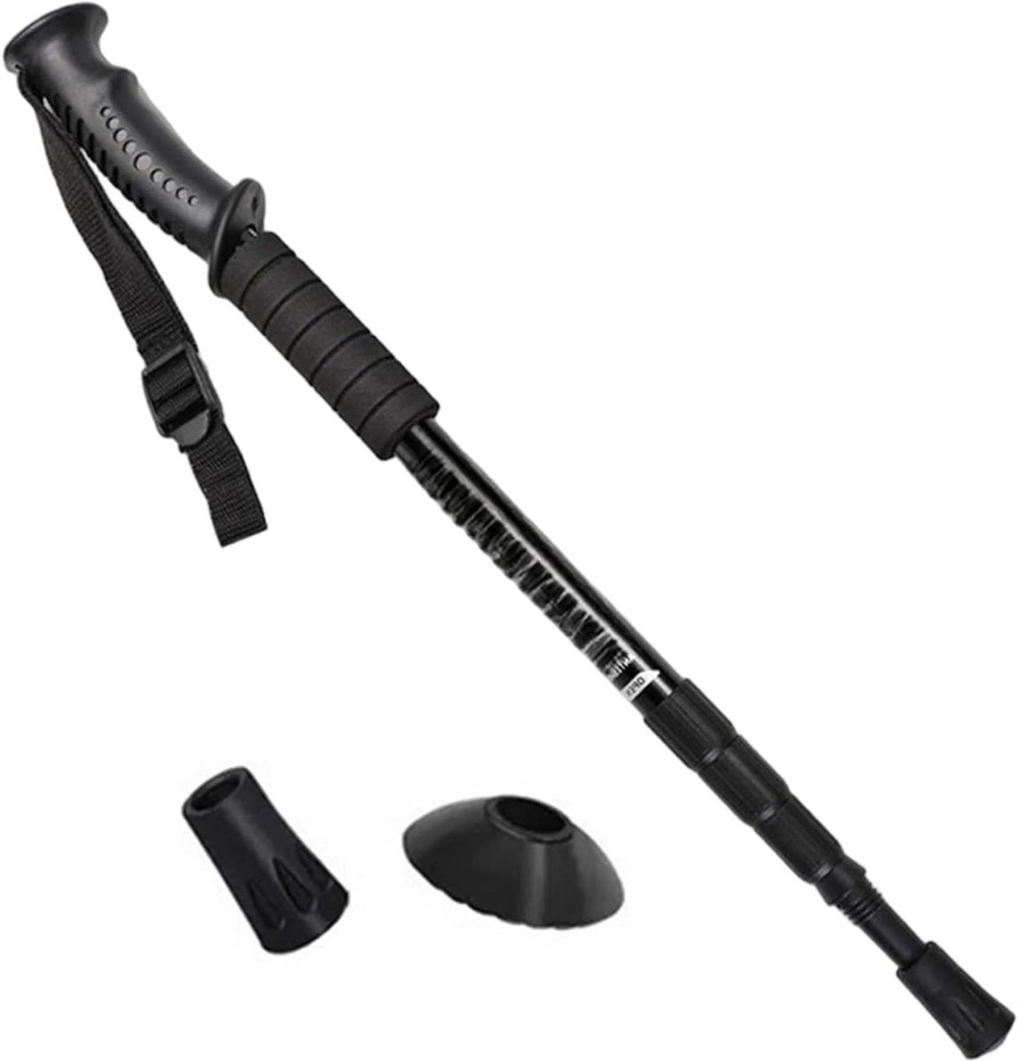 Wandelstokken - Trekkingstokken - Buitenwandelingen - Anti-shock mechanisme - 50-110cm verstelbaar - Zwart