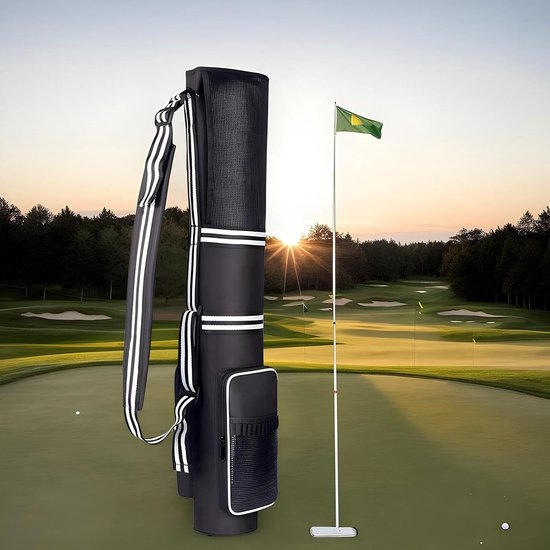 Golf opbergtas - Mini draagtas - Sport en outdoor - Waterdicht Oxford doek - Voor 3-9 clubs - Zwart — afbeelding 3
