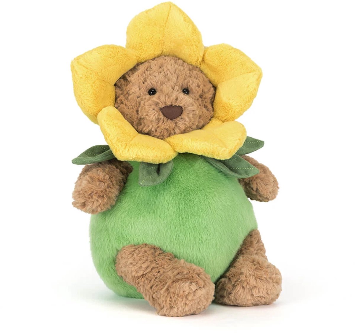 Jellycat Knuffels - Bartholomew Bear Daffodil Outfit - Beer in Narcis Bloemen Outfit - Teddybeer - Knuffelbeer - Knuffel - 31 cm - Geschikt voor alle leeftijden