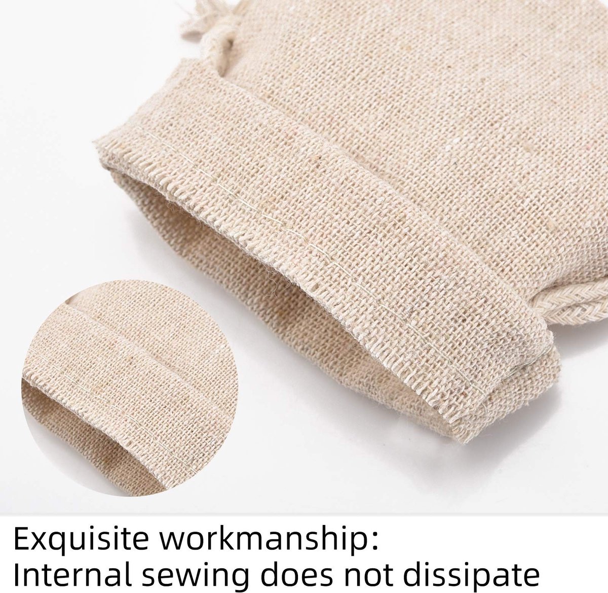 Dailygoods- Katoenen Zakken 30 Stuks - Biologisch Afbreekbare Tassen - Trekkoord - Herbruikbaar - Doe-het-zelf Geschenken - Afmeting 10 x 12 cm - Geschenkzakken