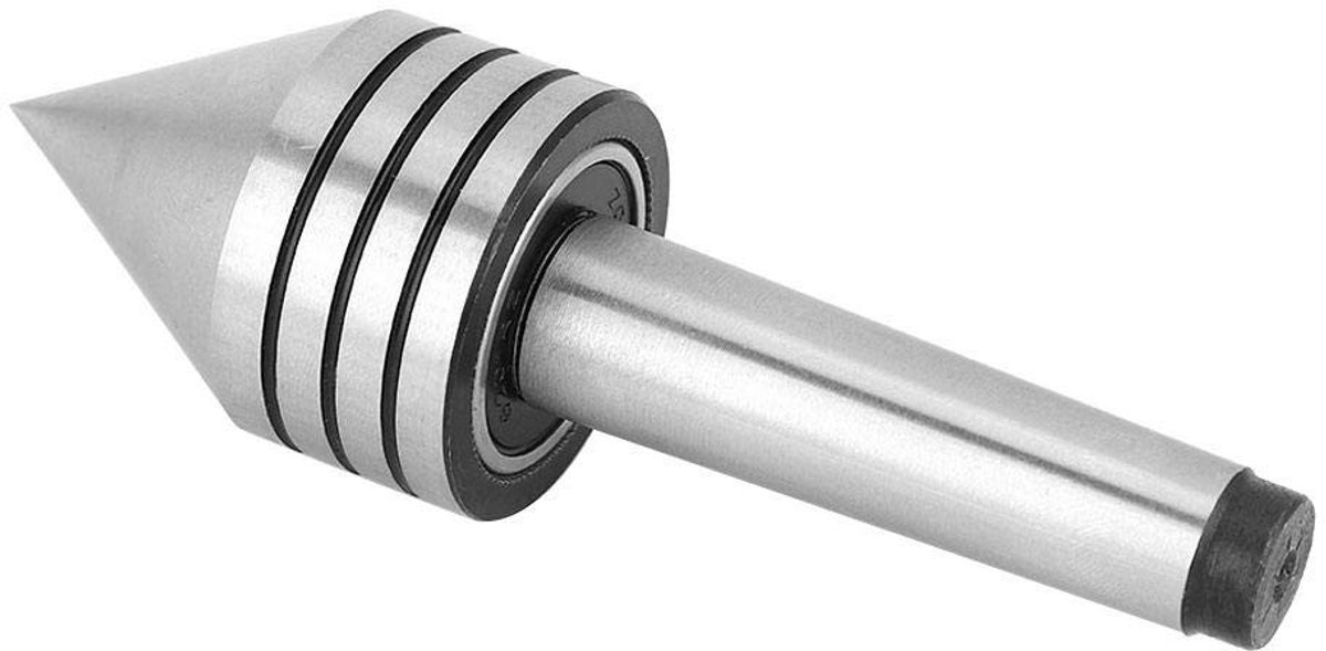 Dailygoods- Live Center Hoogwaardig Lagerontwerp - Draaigereedschap - MT2 - Nauwkeurigheid 0,01 mm - Stofdichte Afdichting - Maximale Buitendiameter 45,52 mm - Draaikop