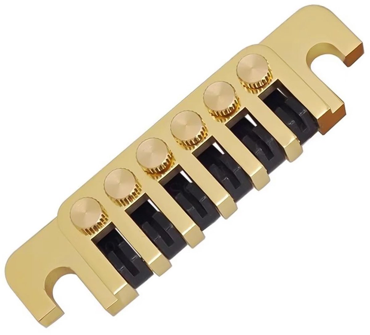 Dailygoods- Staartstuk met Fijnstemmers - Elektrische Gitaar Brug - Zinklegering/Koper - Brugafmetingen 101,3 x 26,7 mm - Snaarafstand 10,3 mm - Stabiliteit en Sustain - Gitaarbrug