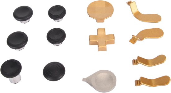 Controller Paddles - Vervangende Knoppen - Gaming Verbetering - Magnetische Verstelbaarheid - 12 Functies - Goud — afbeelding 5