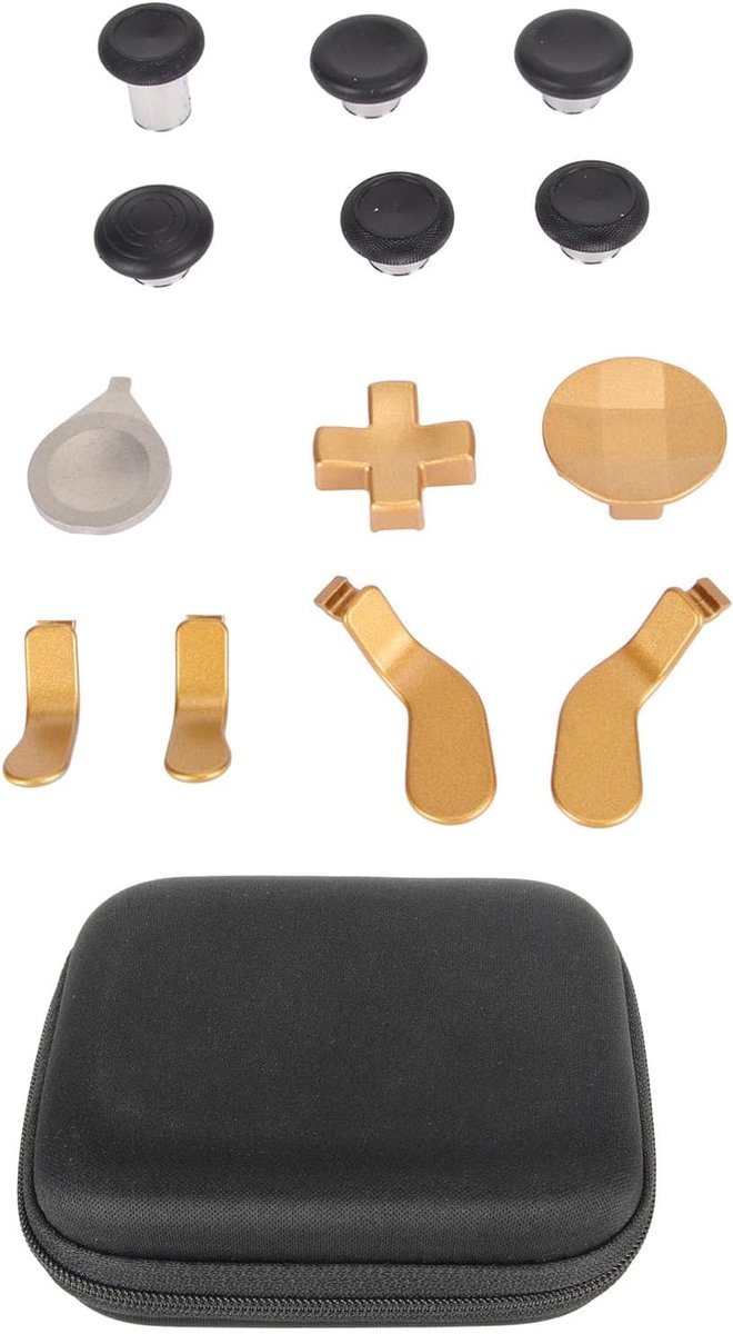Controller Paddles - Vervangende Knoppen - Gaming Verbetering - Magnetische Verstelbaarheid - 12 Functies - Goud — afbeelding 4