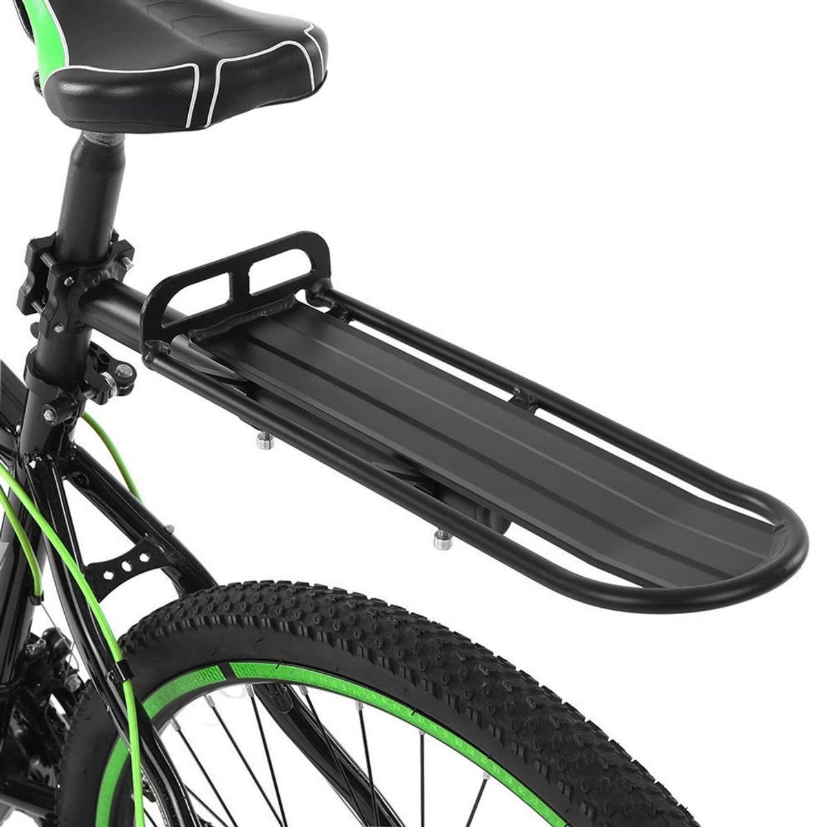 Dailygoods- Fietsendrager Robuuste Aluminium Constructie - Verstelbare/Opvouwbare Fietsendrager - Tot 9 kg - Geschikt voor Bagage - Eenvoudige Installatie - Stabiliteit en Betrouwbaarheid - Fietsendrager Achter