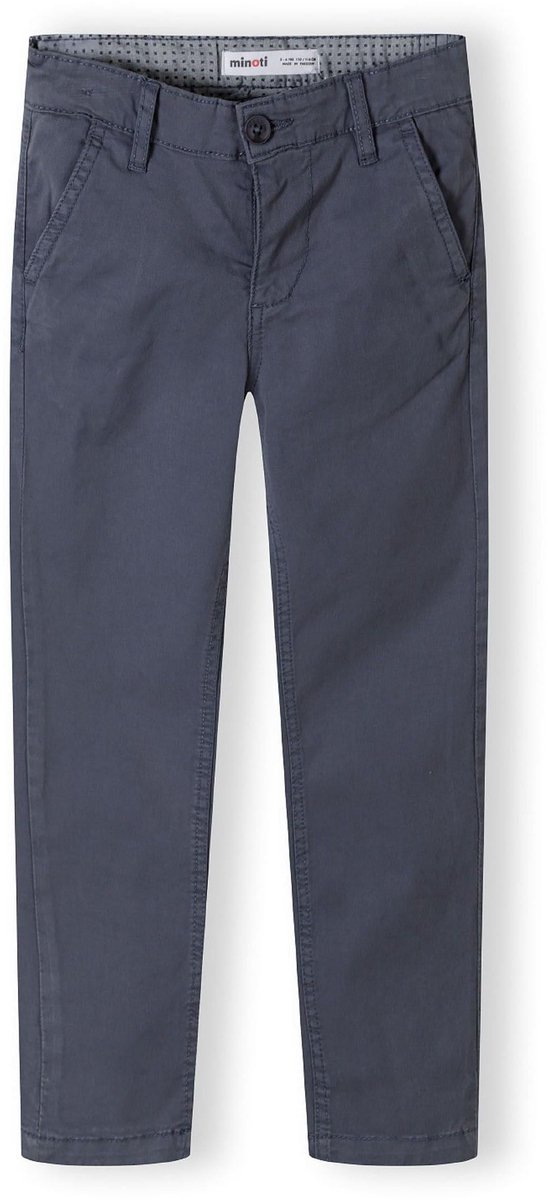 Minoti chino jongens donkerblauw - katoen