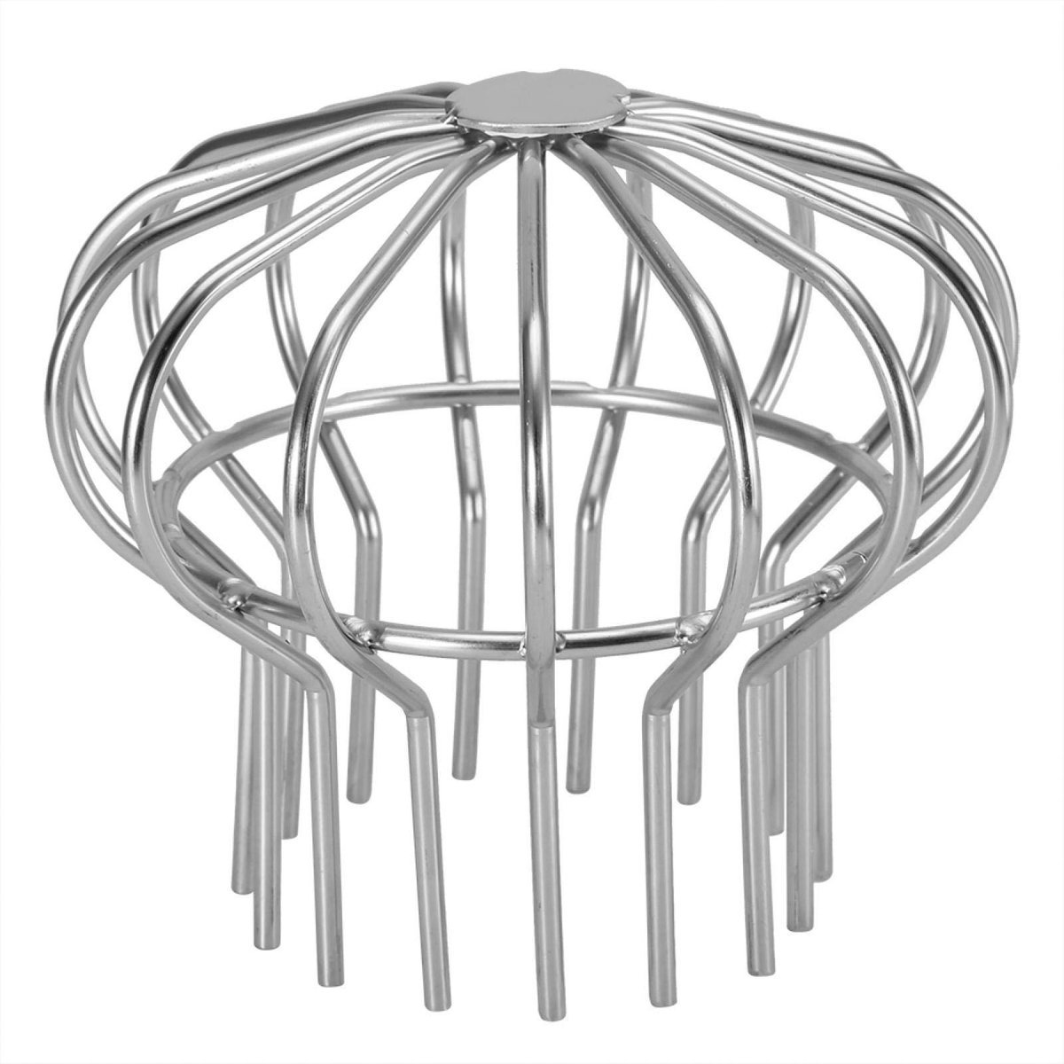 Dailygoods - Dakgoot Bescherming - Roestvrij Staal - Blad Bescherming - Buis 110 - Regenpijp Filter - Geschikt voor Balkon en Tuin