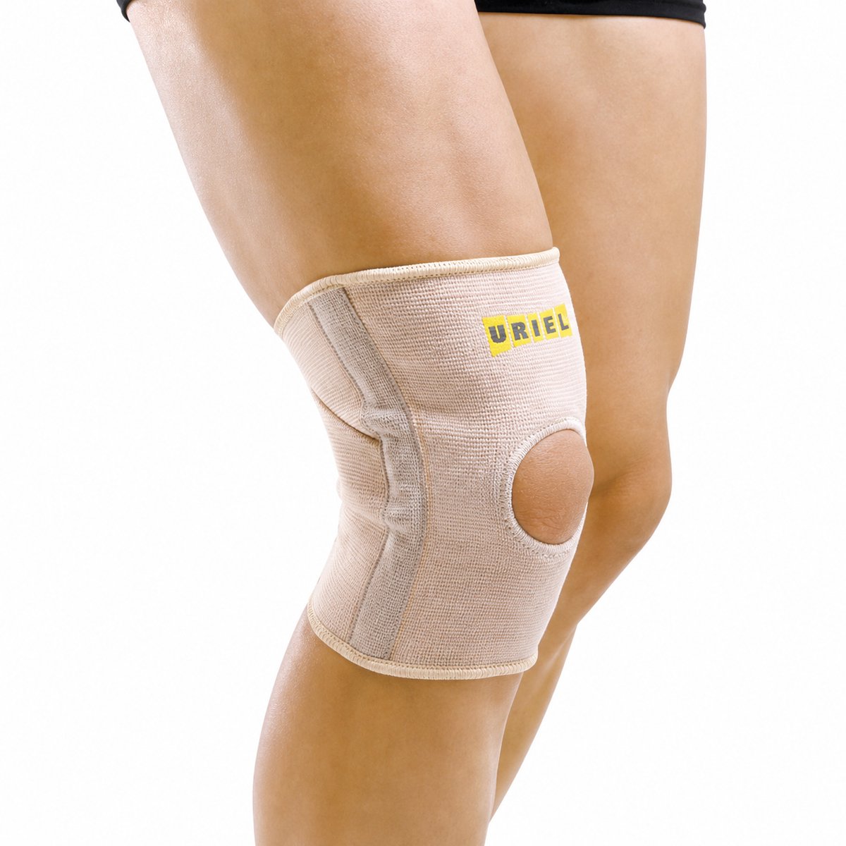 Uriel - Kniebrace met Baleinen - Stevige Kniebandage - Ondersteuning bij Knieklachten & Sportblessures - Unisex - Links & Rechts - Maat S