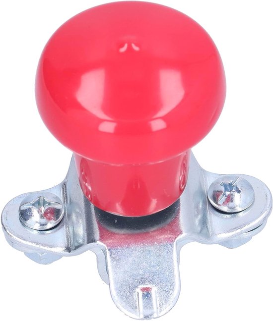 Stuurwiel Knop Spinner Bal voor Auto en Tractor - Metalen Spinner met Felrode Kleur, Eenvoudige Installatie en Universele Compatibiliteit van Merkloos — afbeelding 2