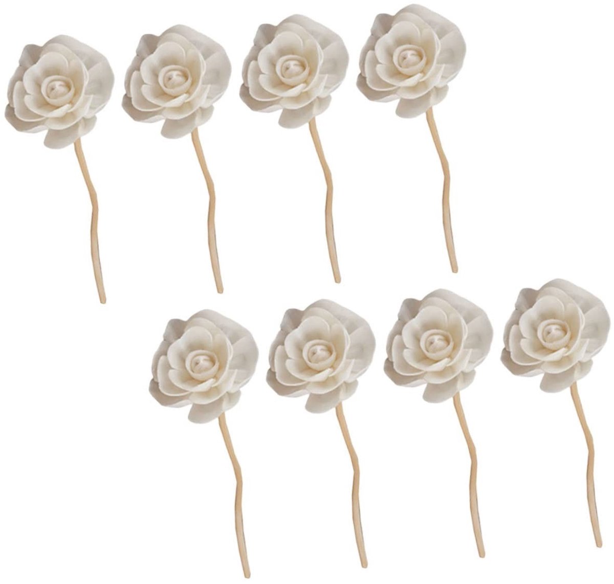 Dailygoods- Diffuser Sticks 8 Stuks - Rietdiffuser - Geurverspreider - Kantooraccessoires - Decoratief - Natuurlijke Bloemen