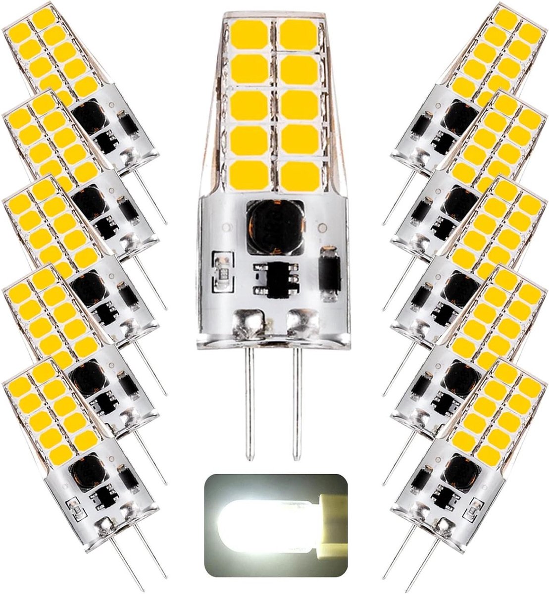 LED G4 Lamp - Mini Bi-Pin Capsule - Huis Verlichten - Energiezuinig Dimbaar - 37 mm - Koel Wit