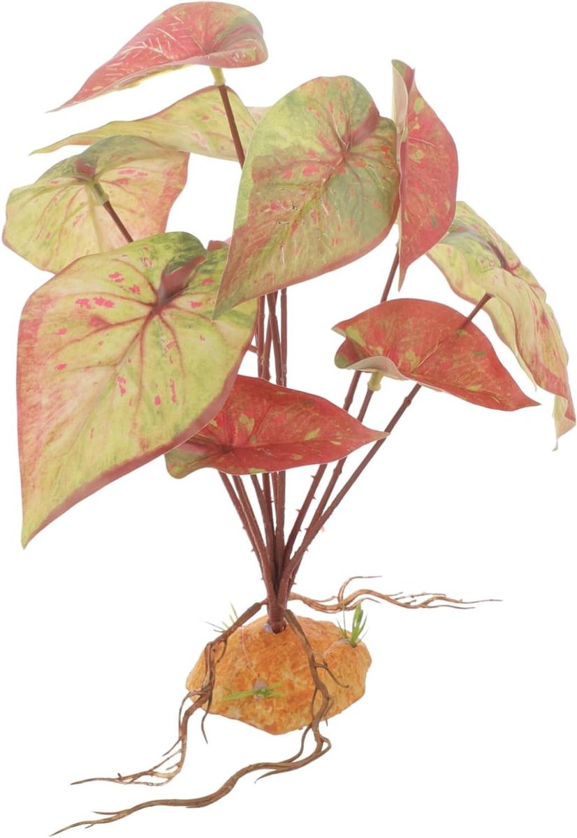 Kunstplant Aquarium - Nep Waterplant - Aquarium Decoratie - Realistisch Uiterlijk - 25x15cm - Groen